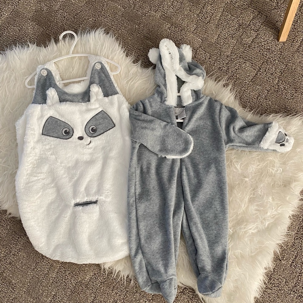 Car Seat Cover and Matching Fleece Onesie
